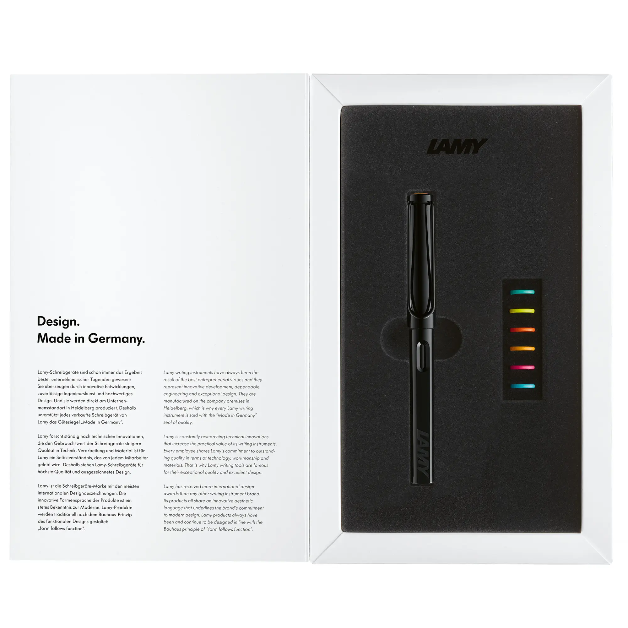 LAMY Safari狩獵者多彩環套限量鋼筆禮盒/ 黑