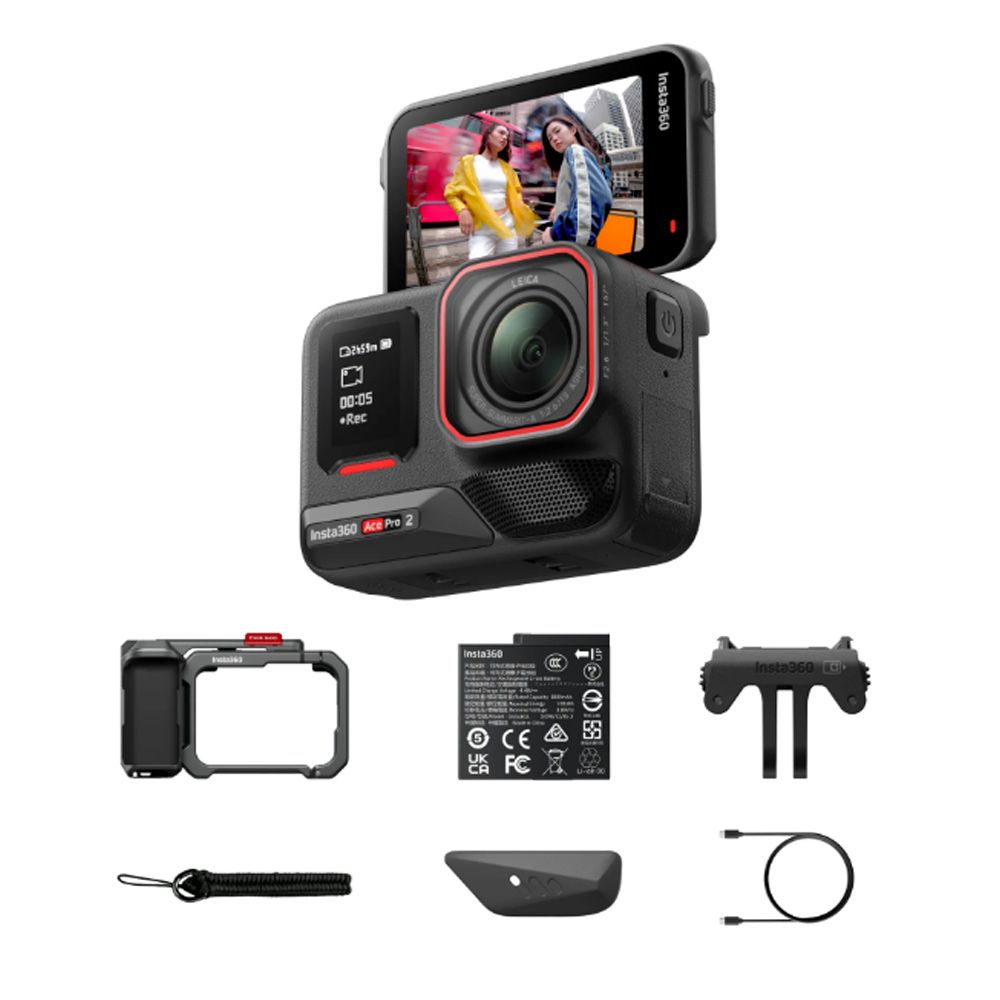 Insta360 Ace Pro 2 單電街拍套裝 公司貨/ 岩墨灰