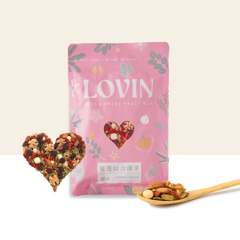 LOVIN樂恋優選原味綜合纖果/ 袋裝/ 130g