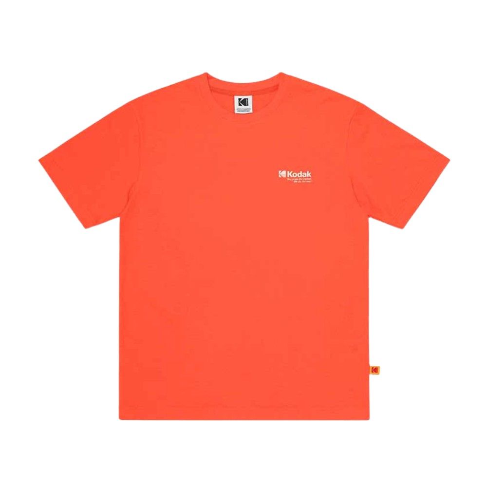 韓國 KODAK 經典標誌涼感速乾短袖T恤/ 橘色ORANGE/ 預購 2XL