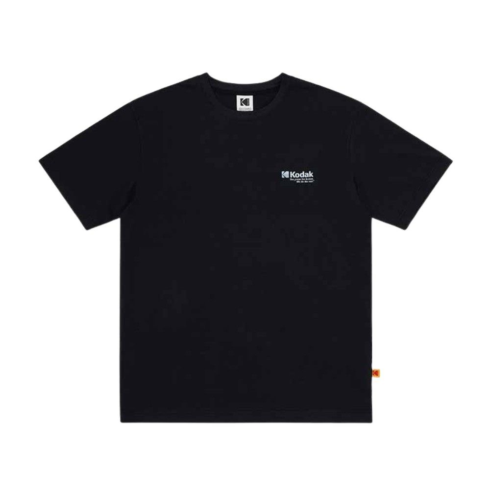 韓國 KODAK 經典標誌涼感速乾短袖T恤/ 黑色BLACK/ 預購 L