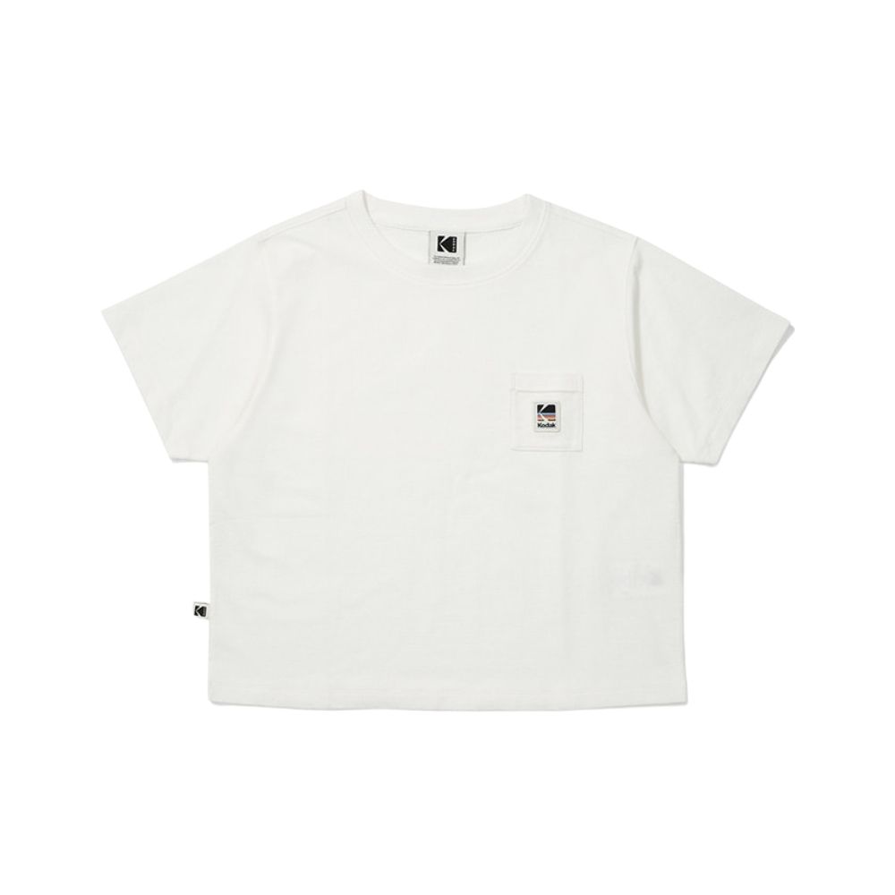 韓國 KODAK 女款經典彩虹涼感速乾短袖T恤/ 白色WHITE/ 預購 L