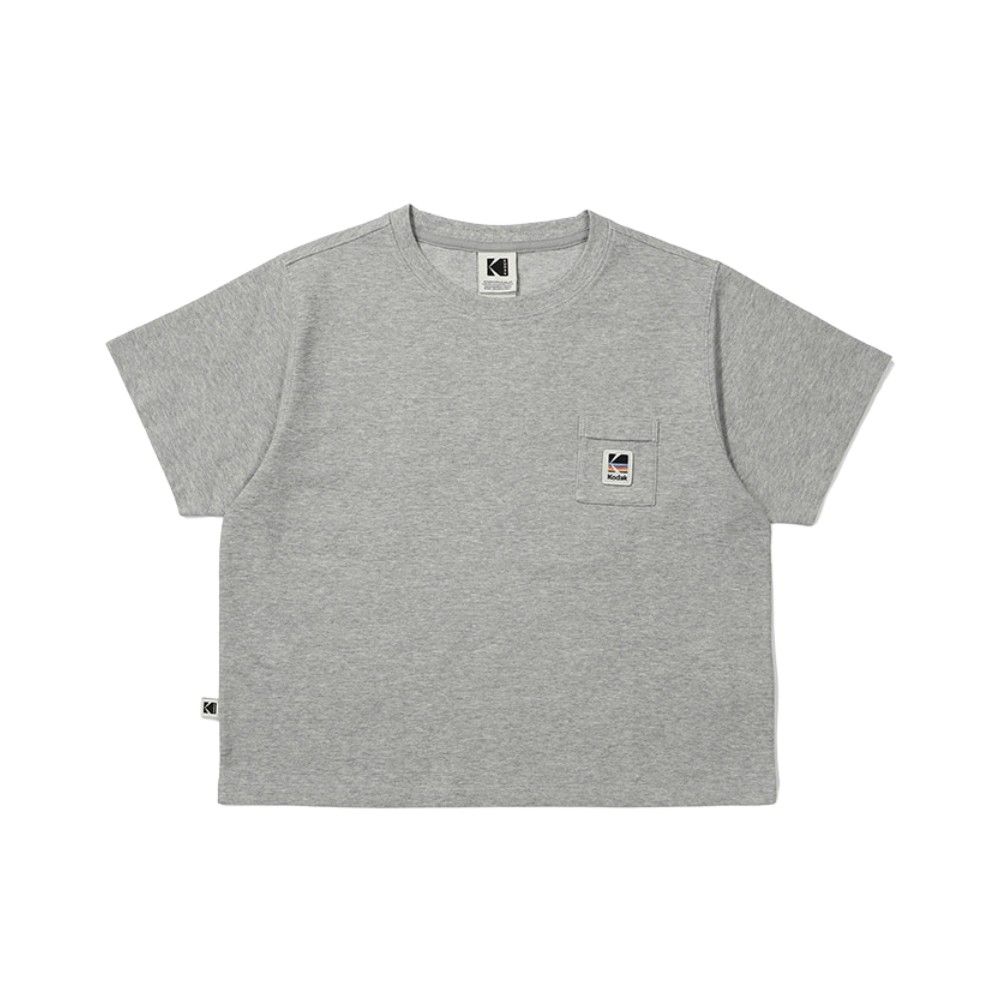 韓國 KODAK 女款經典彩虹涼感速乾短袖T恤/ 灰色GREY/ 預購 L