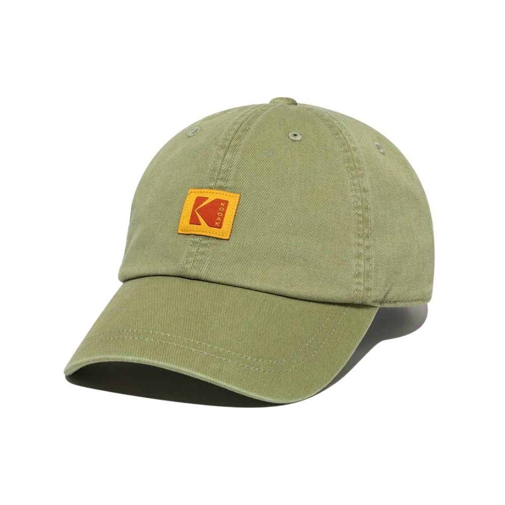 韓國 KODAK 經典方形布標棒球帽/ 綠色GREEN/ 預購 L-XL
