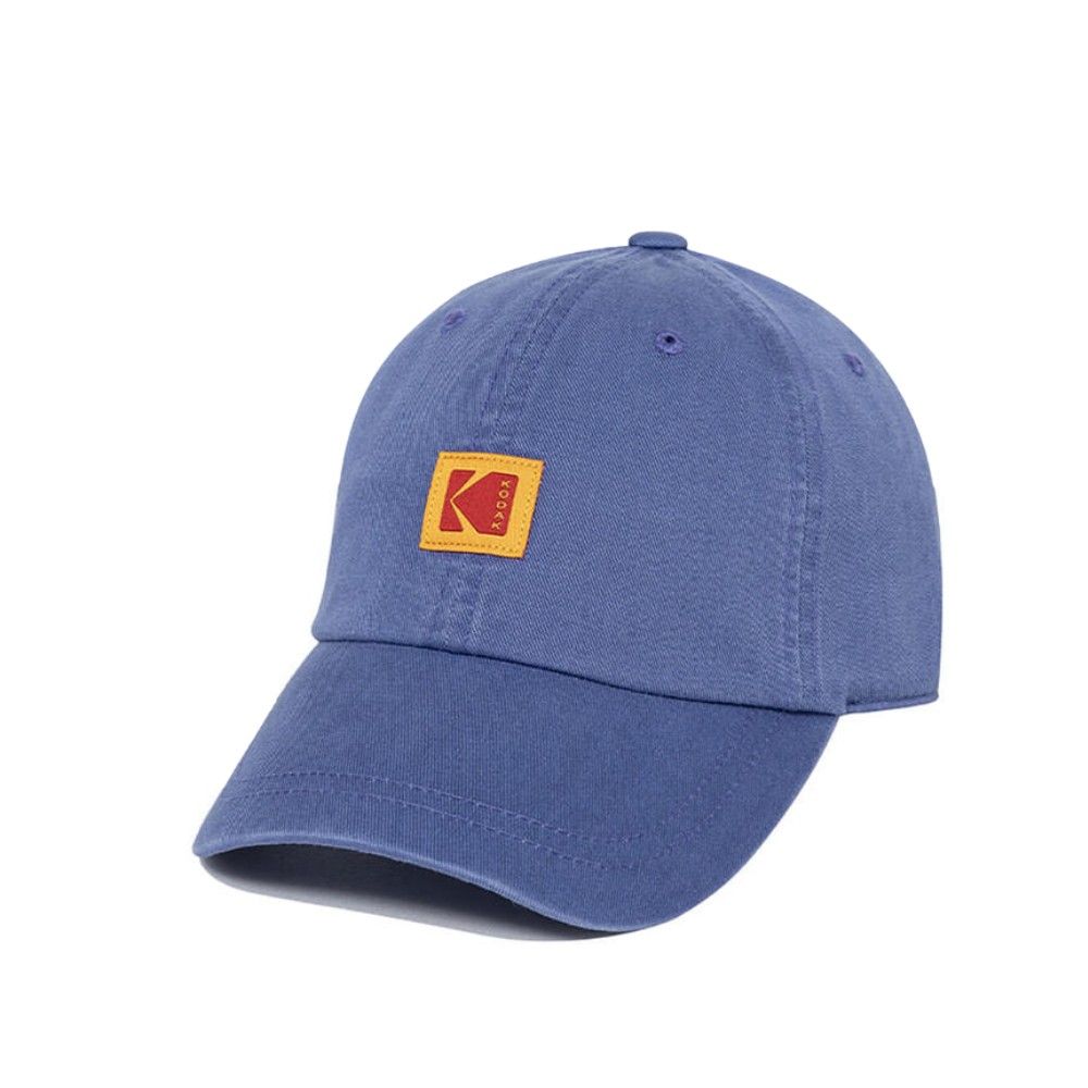 韓國 KODAK 經典方形布標棒球帽/ 藍色BLUE/ 預購 L-XL