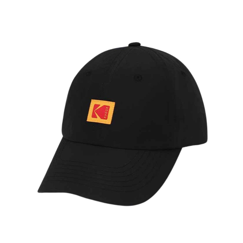 韓國 KODAK 經典方形標誌尼龍棒球帽/ 黑色BLACK/ 預購 M-L