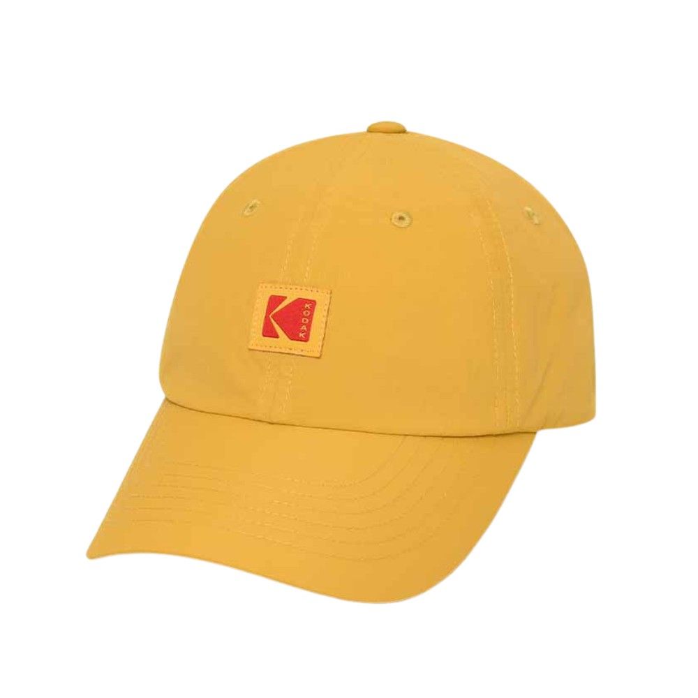 韓國 KODAK 經典方形標誌尼龍棒球帽/ 黃色YELLOW/ 預購 S-M