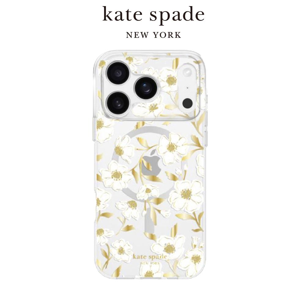 【kate spade】iPhone 17系列 精品磁吸防摔殼 茉莉芬芳/ iPhone 17 Pro Max