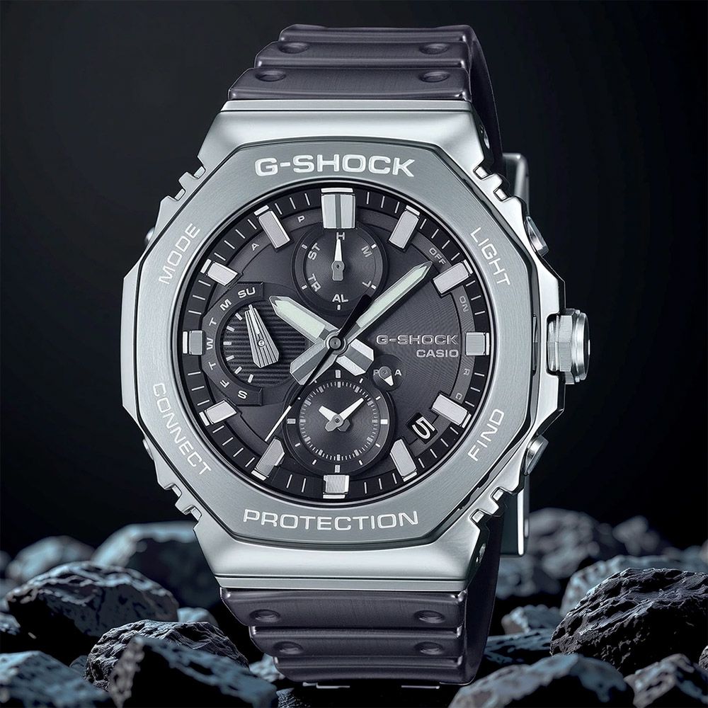 CASIO 卡西歐 G-SHOCK 八角太陽能藍芽計時錶 手錶(GMC-B2100Y-1A)
