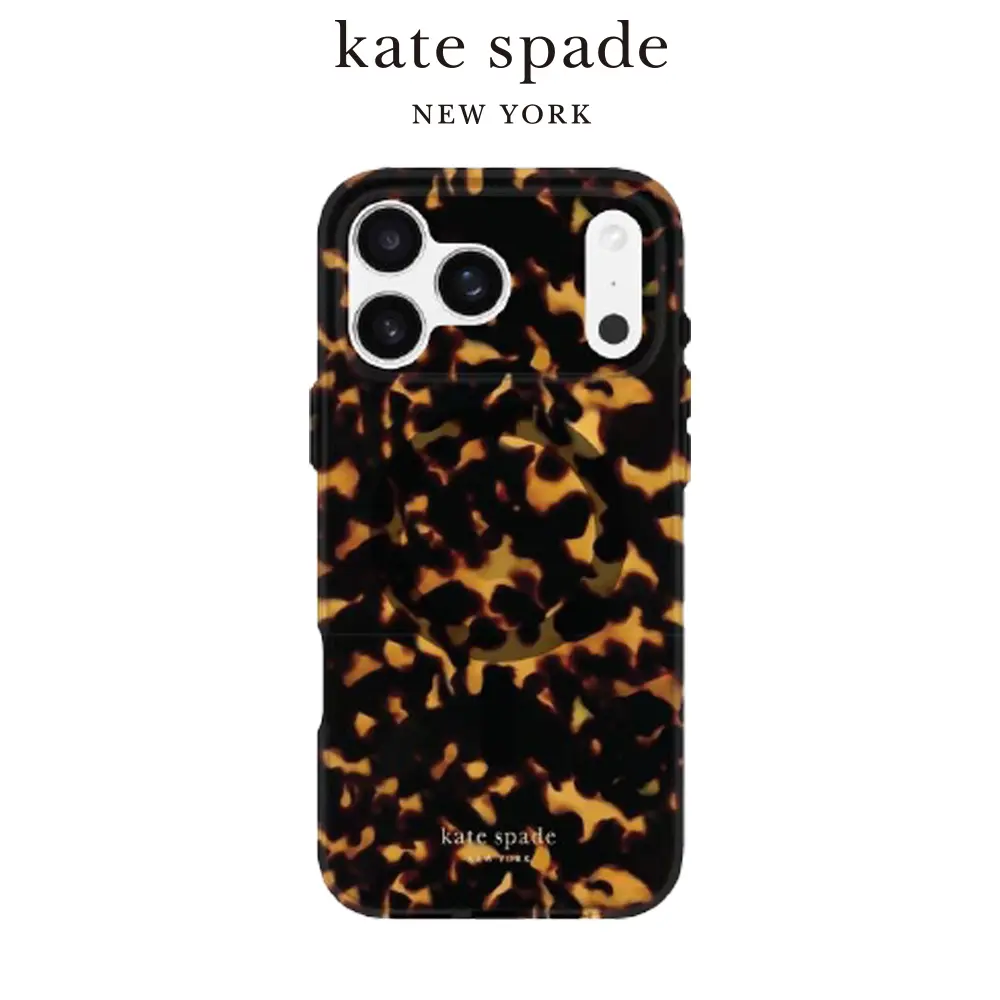 【kate spade】iPhone 17系列 精品磁吸防摔殼 華麗玳瑁/ iPhone 17 Pro Max