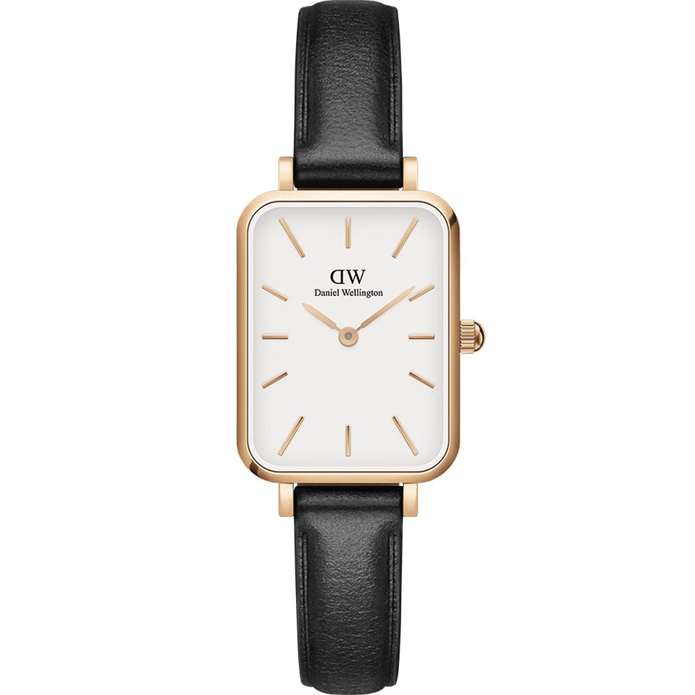 Daniel Wellington DW Quadro系列 極簡美學方形女錶-20x26mm/玫瑰金框(DW00100434)