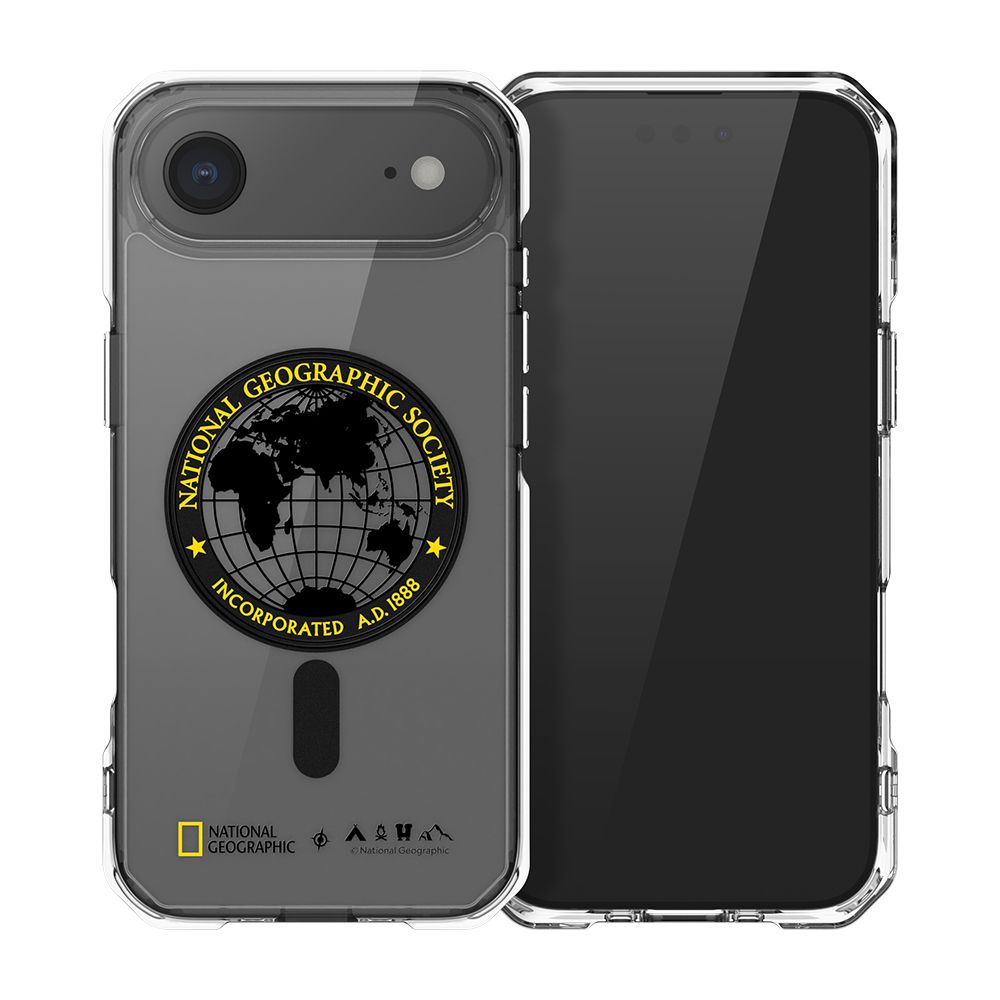 National Geographic Rugged磁吸防摔保護殼/ iPhone Air/ 全球印章黃