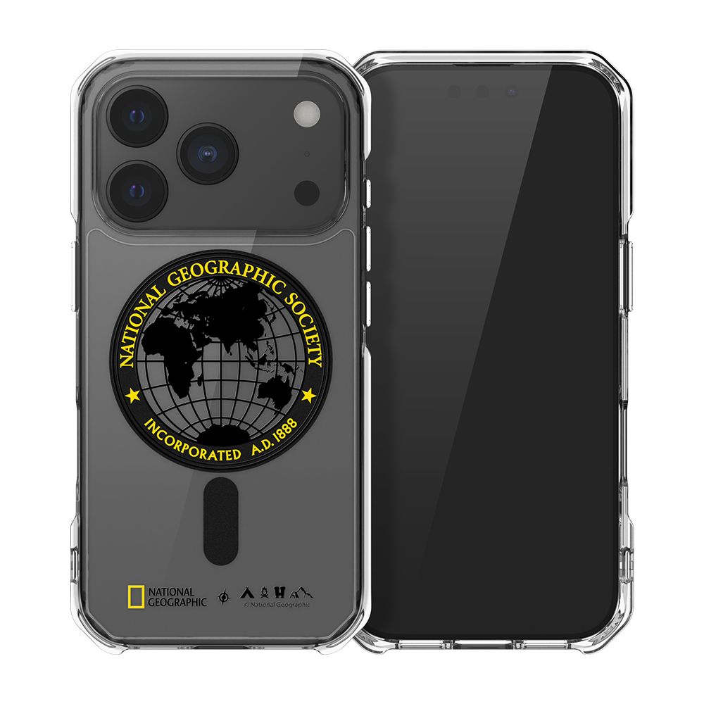 National Geographic Rugged磁吸防摔保護殼/ iPhone 17 ProMax/ 全球印章黃