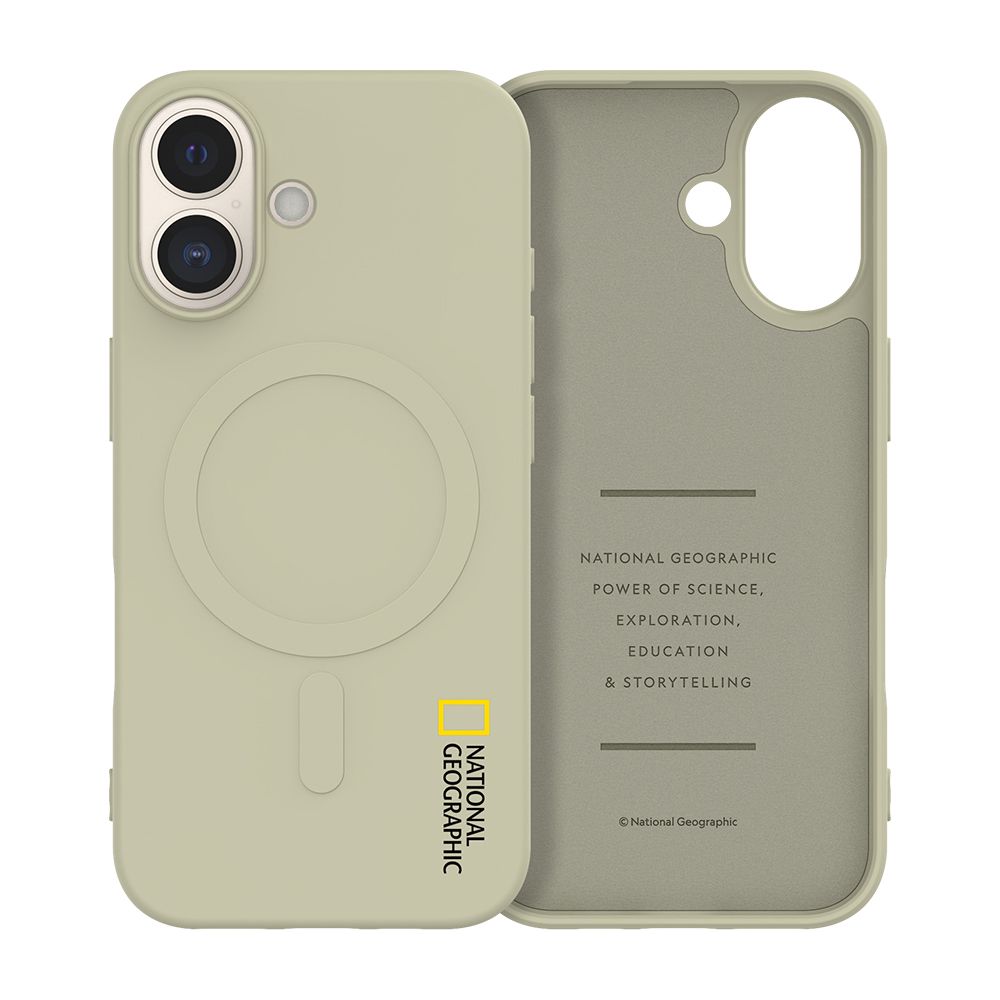 National Geographic Soft磁吸矽膠保護殼/ iPhone 17/ 米色