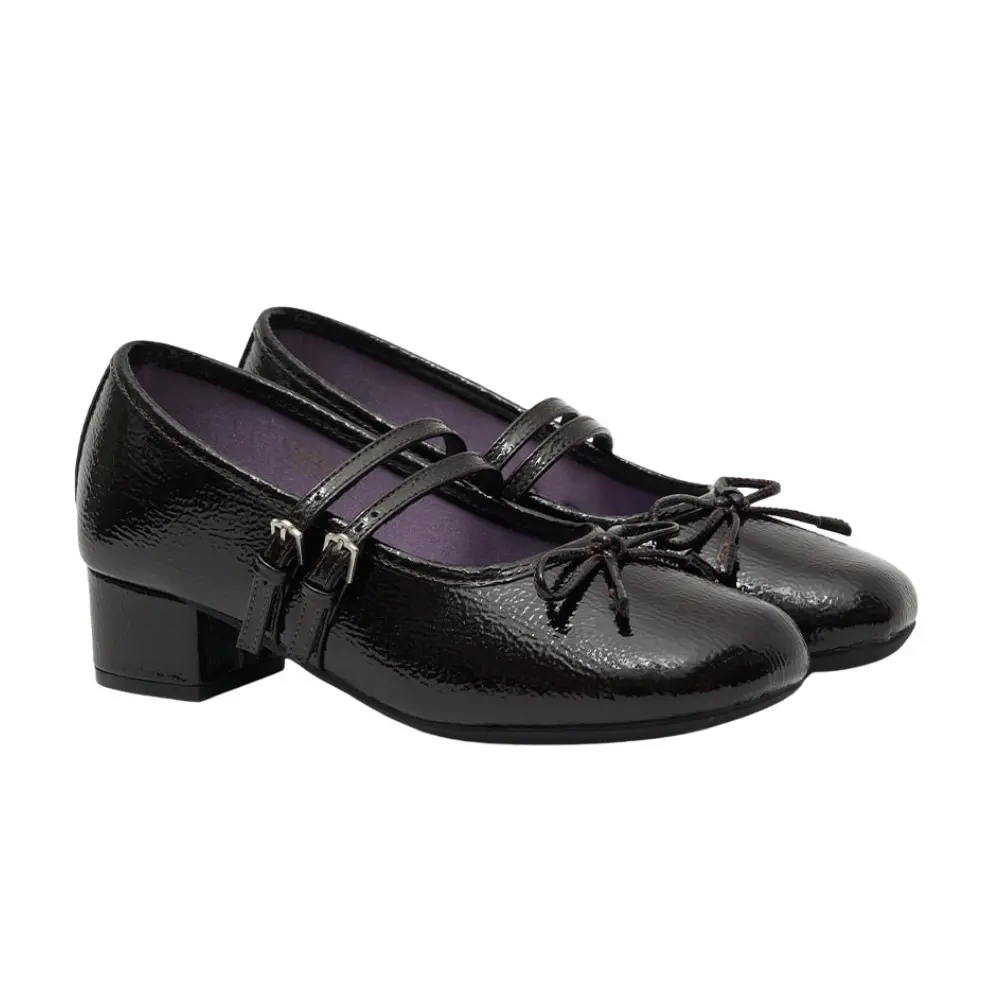 韓國 ROCKFISH SQUARE TOE TWO STRAP MARYJANES 4CM 女款 方頭雙帶低跟瑪莉珍鞋/ 咖啡色BROWN/ 預購 24 cm