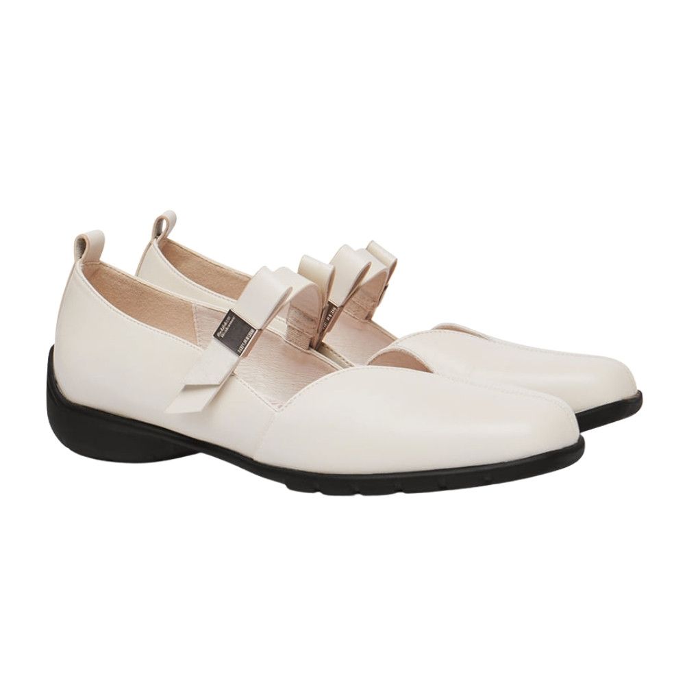 韓國 ROCKFISH [X MINJUKIM] BLISS RIBBON SNEAKERS 女款 聯名蝴蝶結瑪莉珍運動鞋/ 奶油白CREAM/ 預購 24 cm