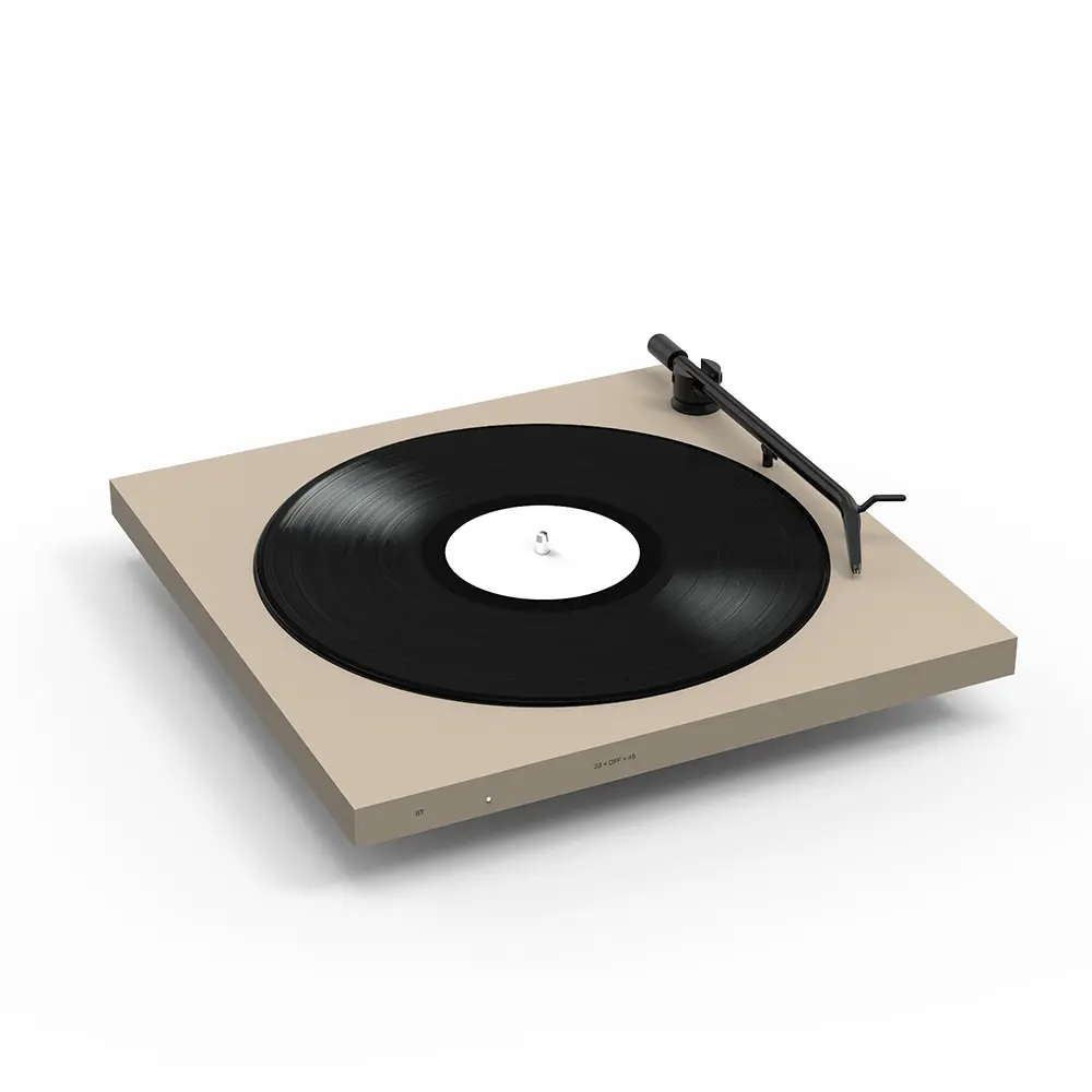 TONE Factory Turntable藍牙黑膠唱盤 (附防塵蓋)/ 沙丘灰