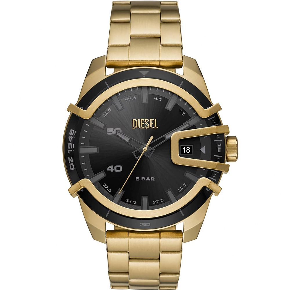 DIESEL Caged 立體鏡面工業風手錶 男錶-45mm (DZ1949)