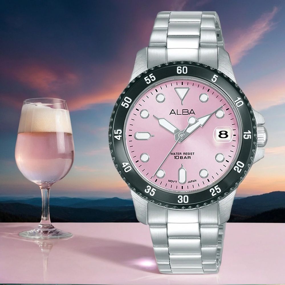 ALBA Active 運動風潮流女錶-34mm (AG8Q37X1/VJ32-X354P)