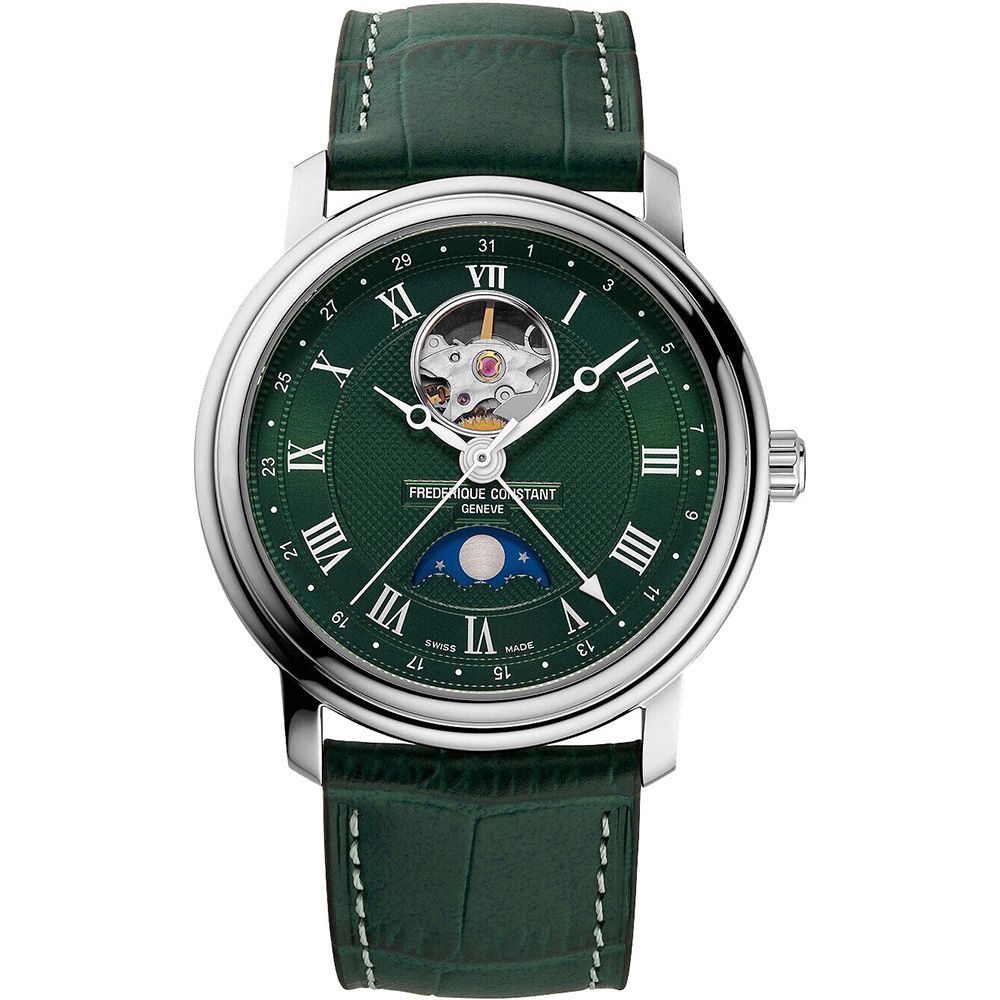 CONSTANT 康斯登 Classics Heartbeat 亞洲限定開芯月相機械錶 (FC-335MCGRW4P26)