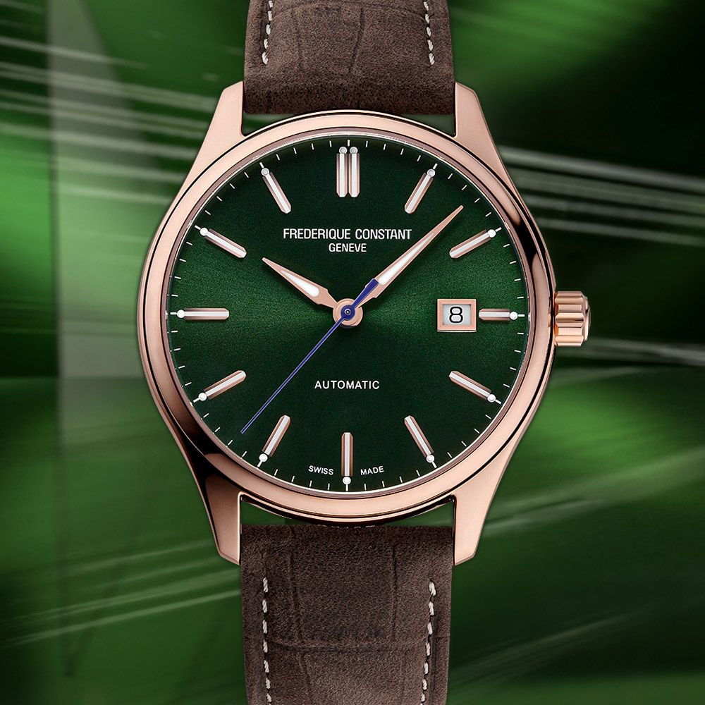 CONSTANT 康斯登 Classics Index機械錶-綠面/40mm (FC-303GR5B4)