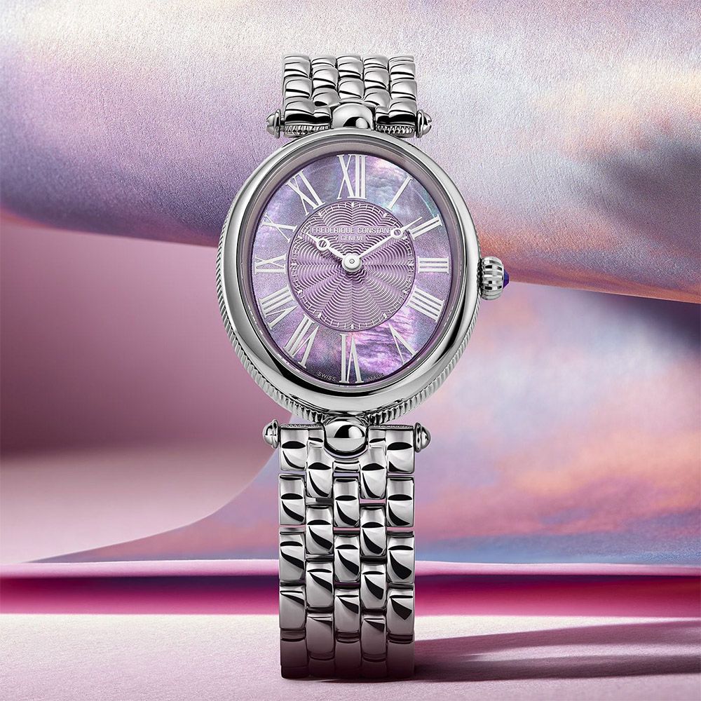 CONSTANT 康斯登 Classics 珍珠貝羅馬字藝術橢圓石英女錶 (FC-200MPP2V6B)