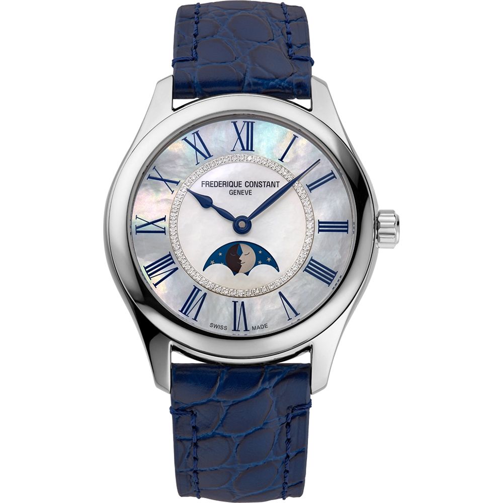 CONSTANT 康斯登 Elegance 珍珠貝月相機械女錶-36mm (FC-331MPWND3B6)