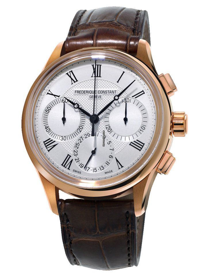 CONSTANT 康斯登 Flyback 飛返三眼計時自製機芯機械錶 (FC-760MC4H4)