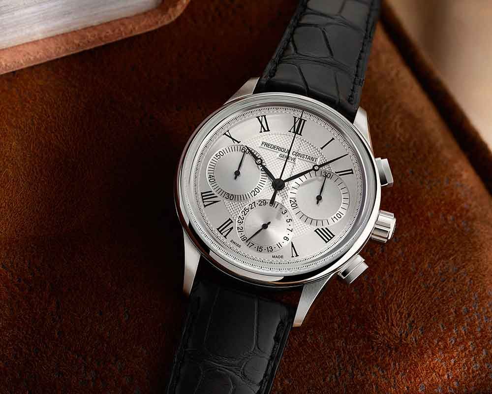 CONSTANT 康斯登 Flyback 飛返三眼計時自製機芯機械錶 (FC-760MC4H6)
