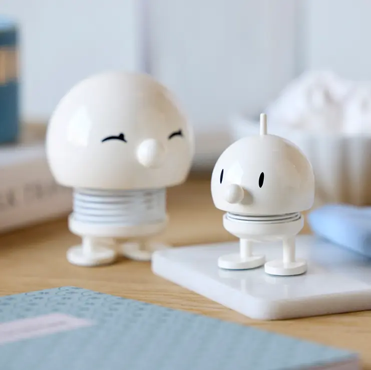 【哈特寶】Hoptimist Bumble S 丹麥微笑彈簧公仔-白