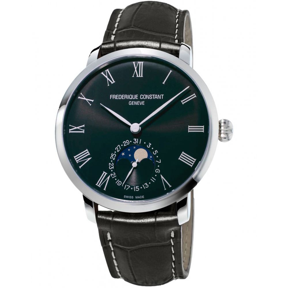 CONSTANT 康斯登 Slimline 月相 自製機芯機械錶 (FC-705GR4S6)