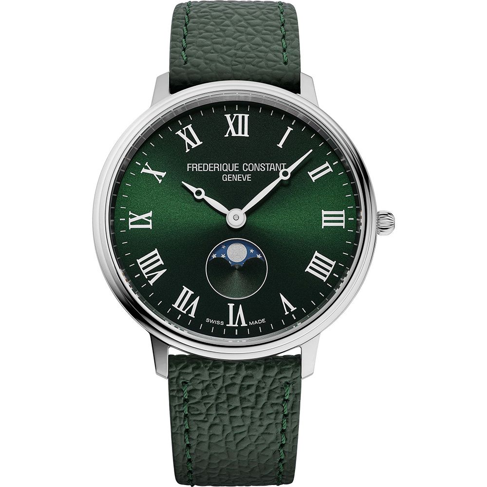 CONSTANT 康斯登 Slimline 羅馬月相石英錶-39mm (FC-206RGR3S6)