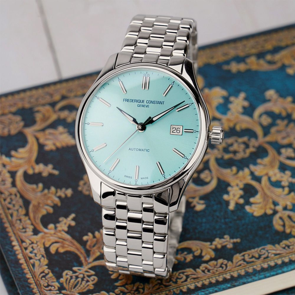 CONSTANT 康斯登 亞洲限定 冰藍 Classics Index 機械錶-40mm (FC-303BL5B6B)