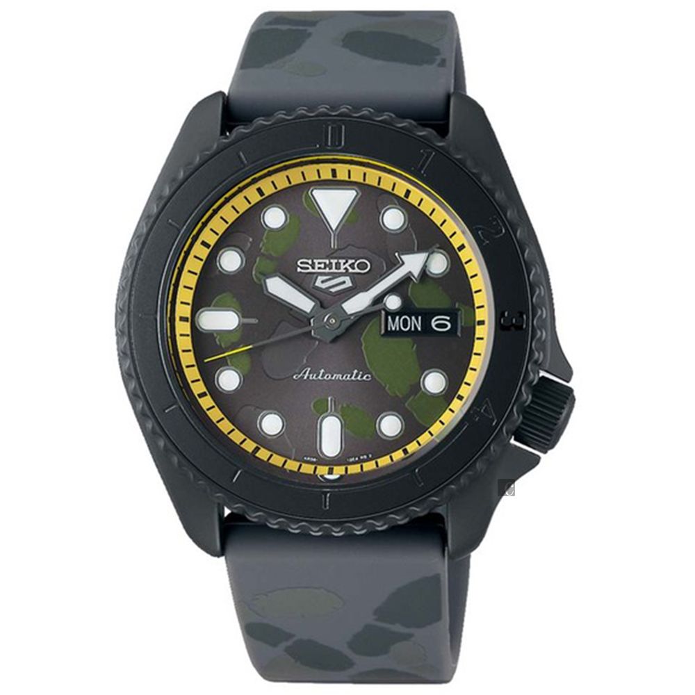 SEIKO 精工 5 Sports X One Piece 航海王香吉士聯名機械錶 (SRPH69K1/4R36-11Z0Y)