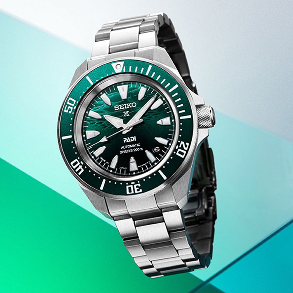 結帳享84折➤SEIKO 精工 Prospex PADI特別款 綠色海洋200米潛水機械錶