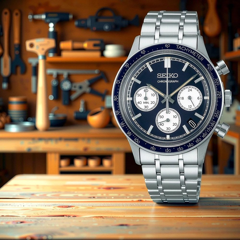 SEIKO 精工 運動三眼計時手錶-38.7mm (SSB477P1/8T63-03P0B)