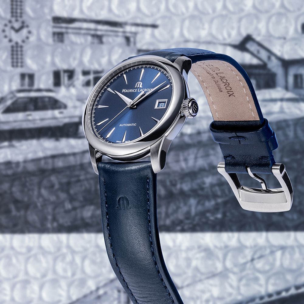 Maurice Lacroix 艾美錶 1975 系列 優雅復古日期機械錶 女錶-36mm (756007-SS001-430-4)