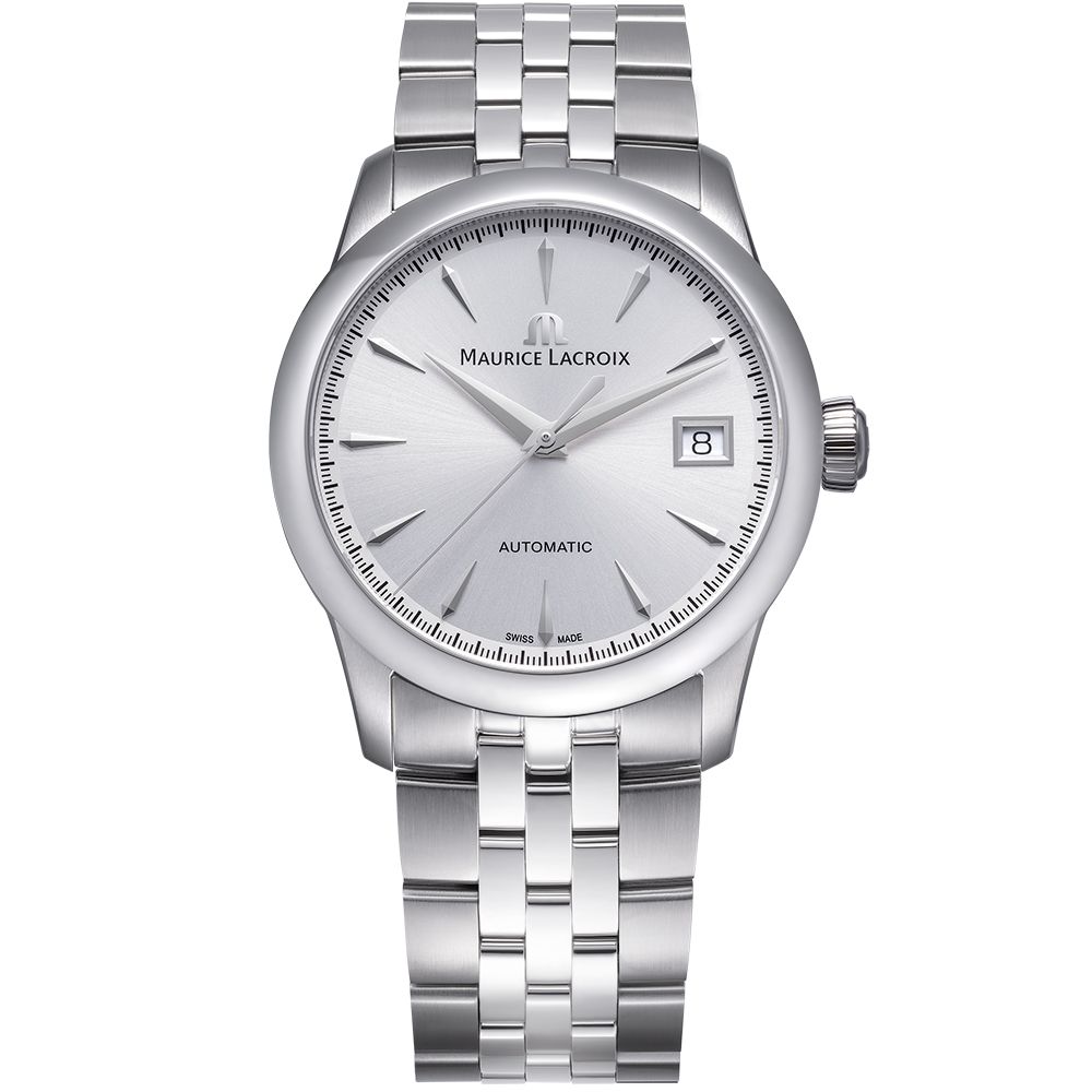 Maurice Lacroix 艾美錶 1975 系列 優雅復古日期機械錶 女錶-36mm (756007-SS002-130-1)