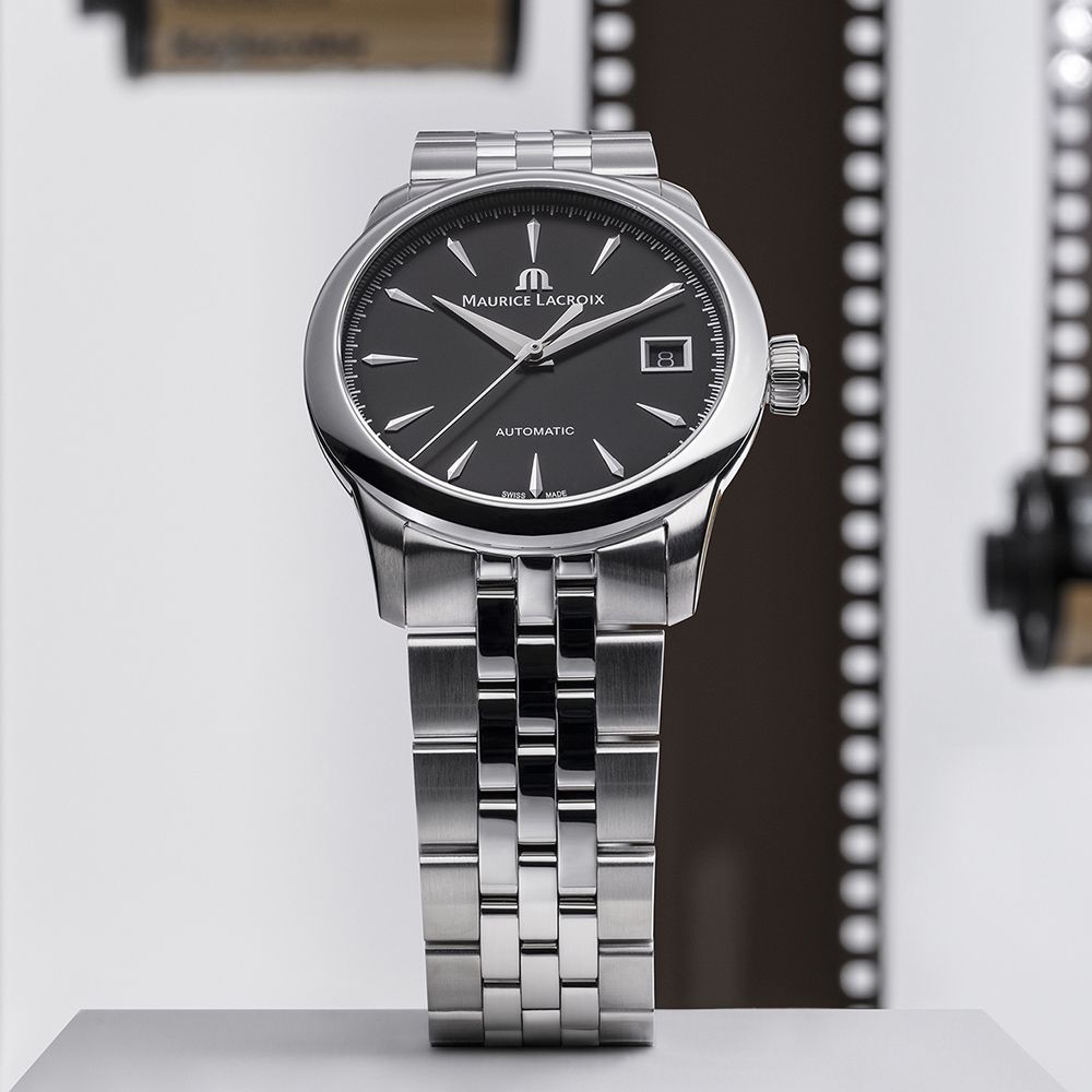 Maurice Lacroix 艾美錶 1975 系列 優雅復古日期機械錶 女錶-36mm (756007-SS002-330-1)