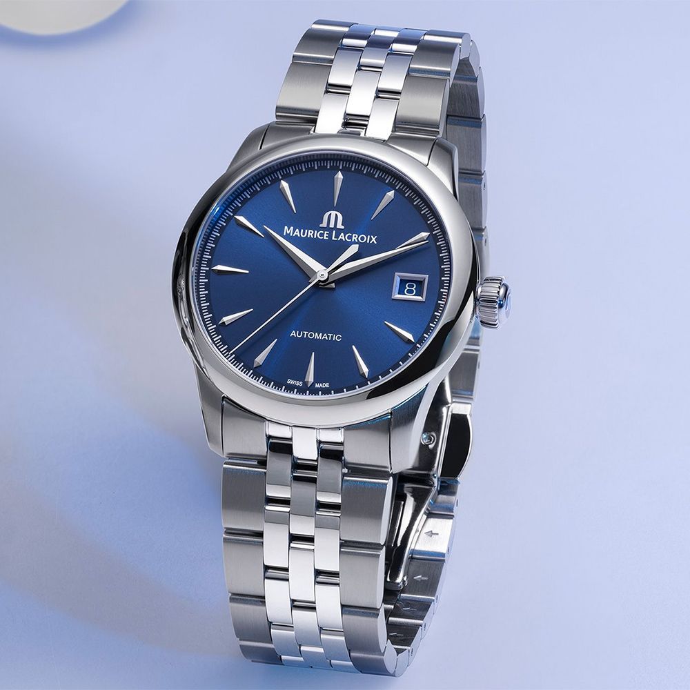 Maurice Lacroix 艾美錶 1975 系列 優雅復古日期機械錶 女錶-36mm(756007-SS002-430-1)