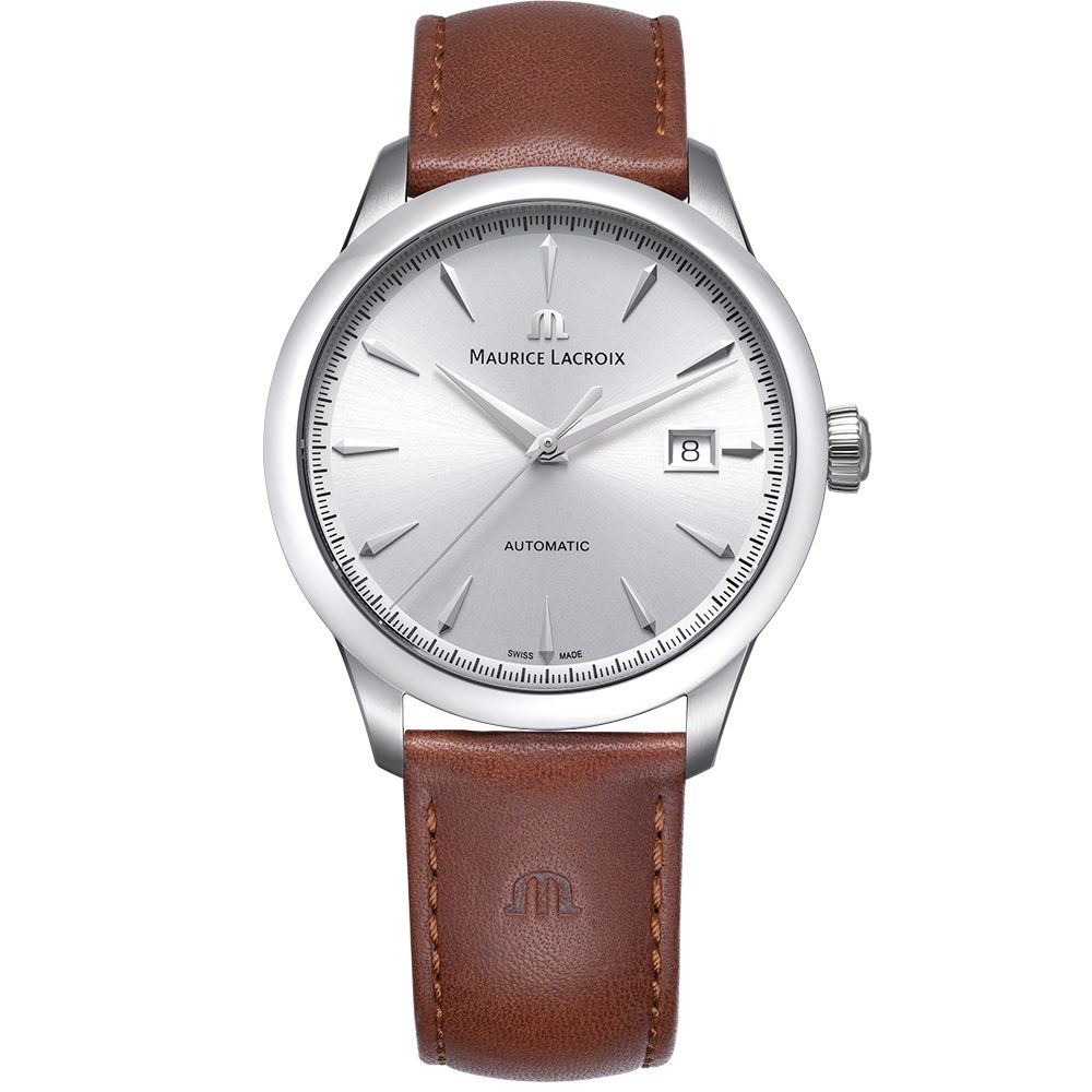 Maurice Lacroix 艾美錶 1975 系列 優雅復古日期機械錶 男錶-40mm (756008-SS001-130-3)
