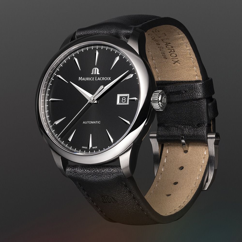 Maurice Lacroix 艾美錶 1975 系列 優雅復古日期機械錶 男錶-40mm (756008-SS001-330-2)