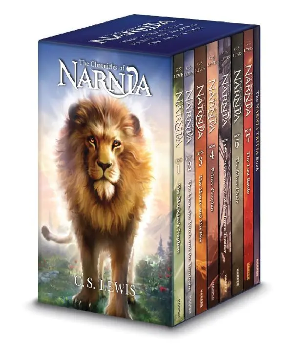 Chronicles of Narnia Book Box Set + Trivia Book (8冊合售/新版)