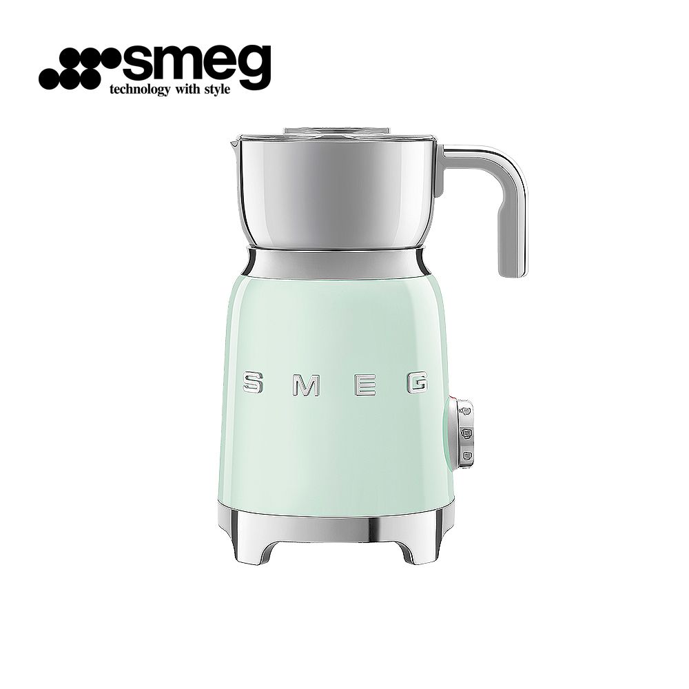 【SMEG】義大利SMEG電動奶泡機 / MFF11/ 粉綠色