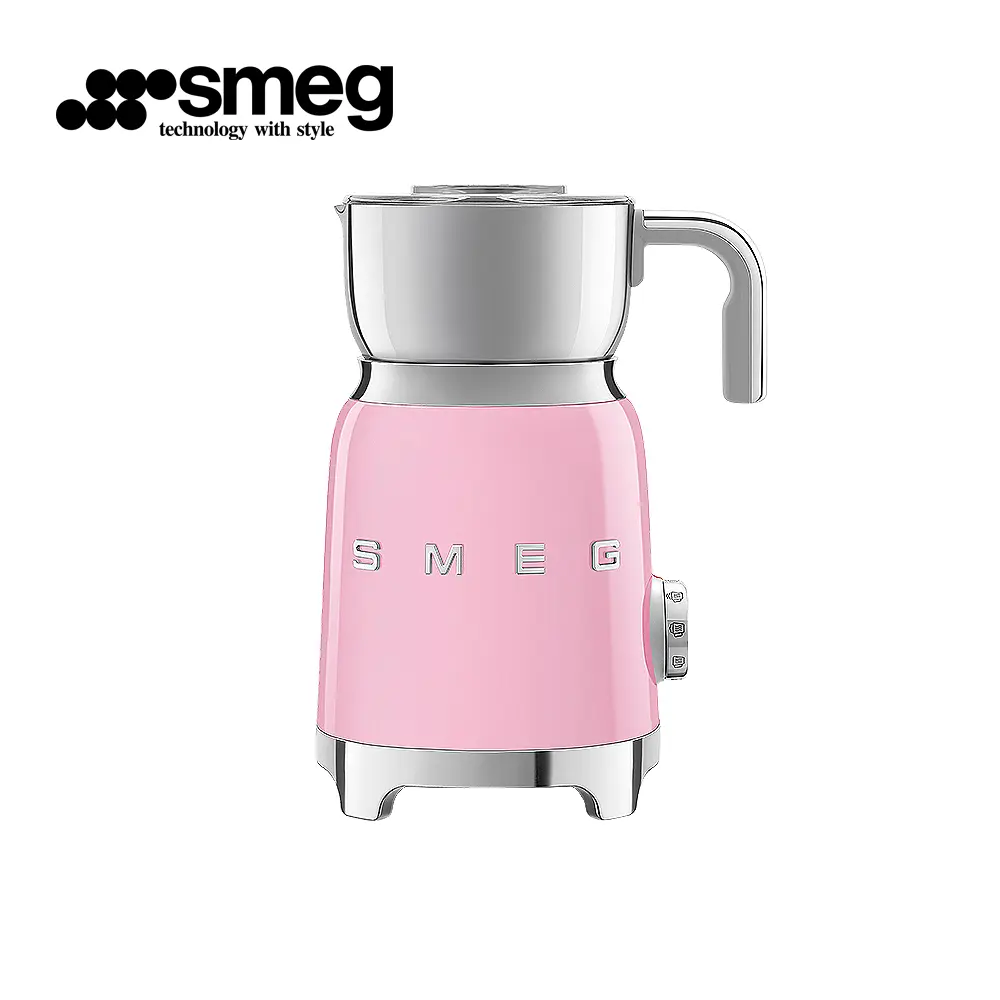 【SMEG】義大利SMEG電動奶泡機 / MFF11/ 粉紅色