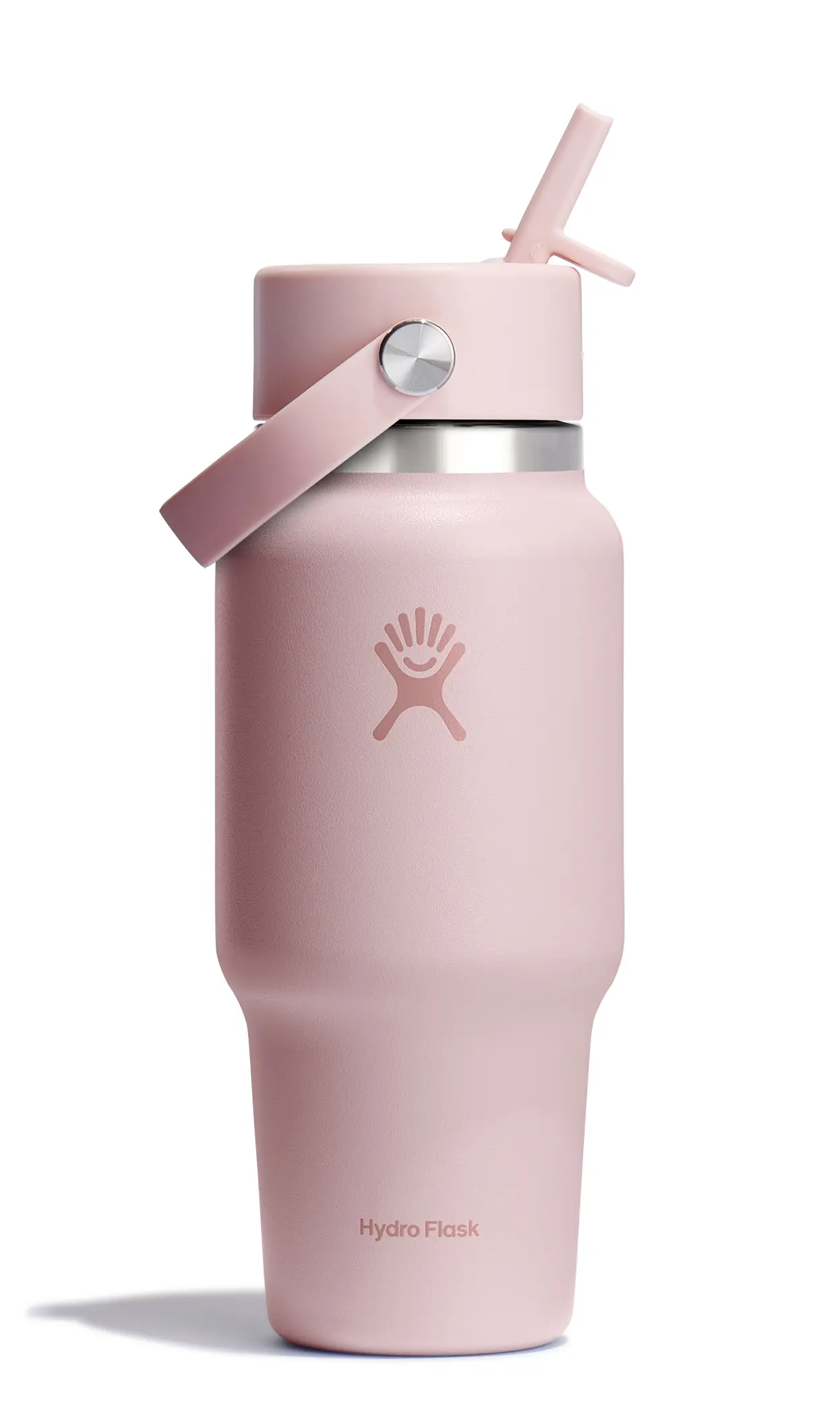 Hydro Flask 24oz寬口提環吸管隨行杯/ 櫻花粉