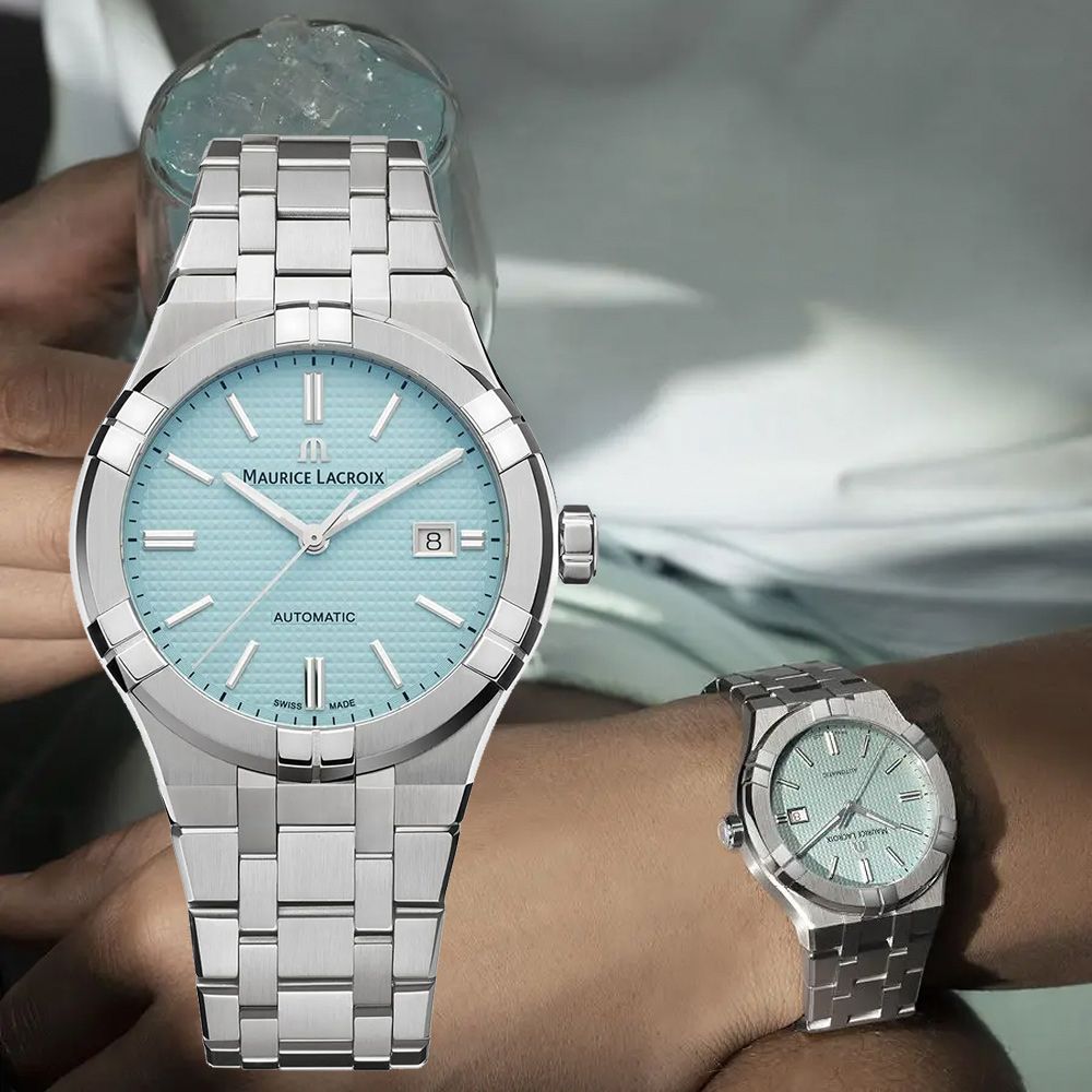 Maurice Lacroix 艾美錶 AIKON 全球限量 夏日特別版機械錶 套錶-42mm (AI6008-SS00F-431-C)