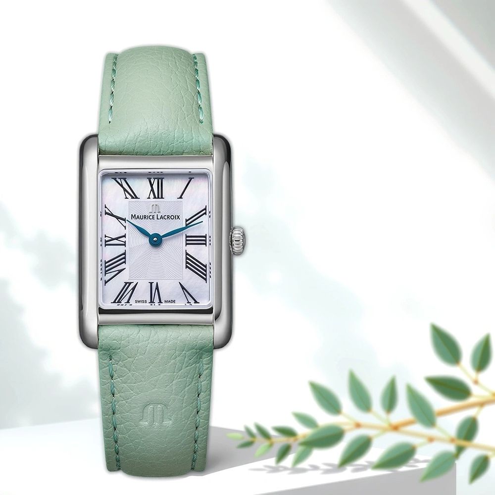 Maurice Lacroix 艾美錶 Fiaba Square 珍珠貝羅馬方形女錶-24x34mm (FA1205-SS001-160-5)