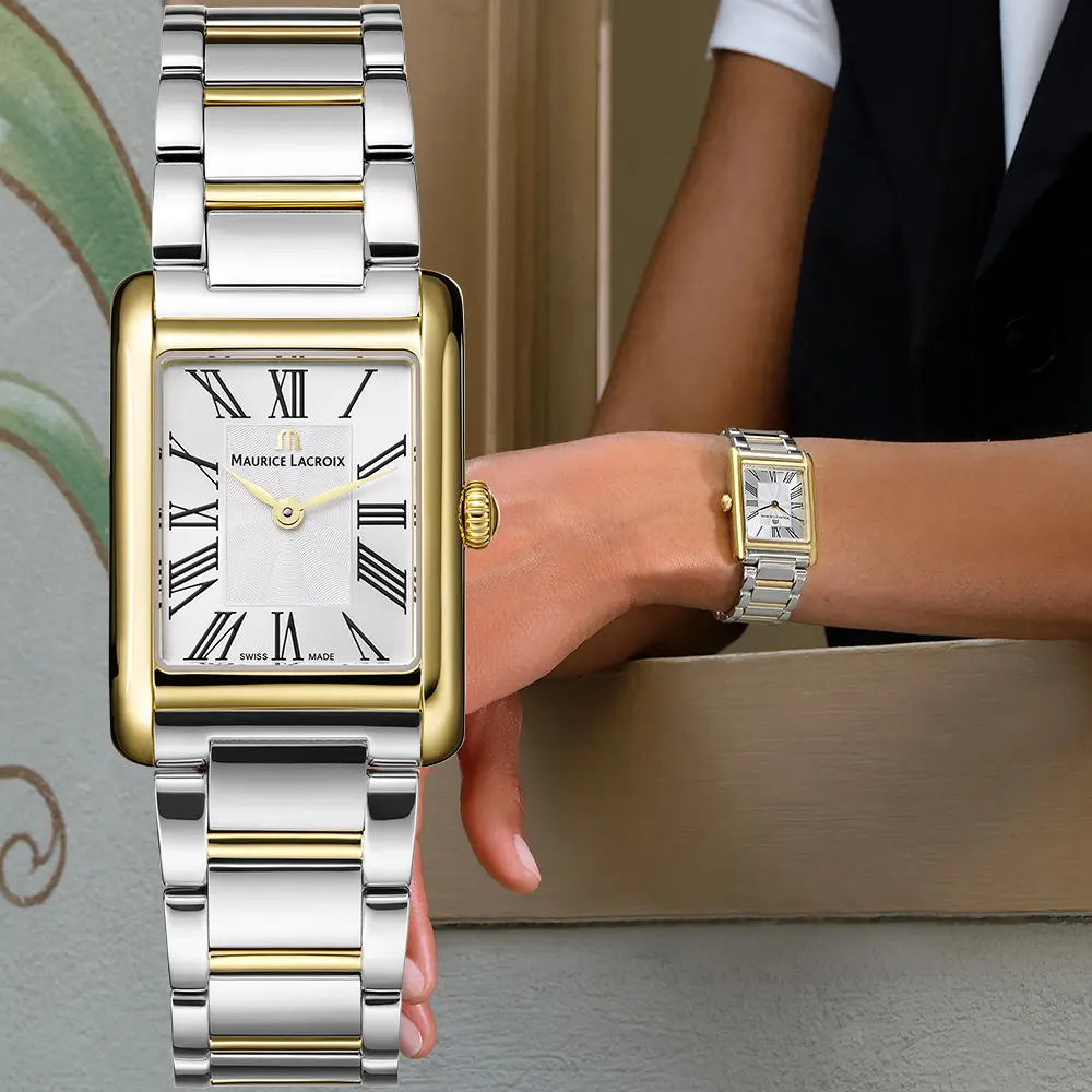 Maurice Lacroix 艾美錶 Fiaba Square 羅馬方形女錶-24X34mm (FA1205-PVY02-110-A)
