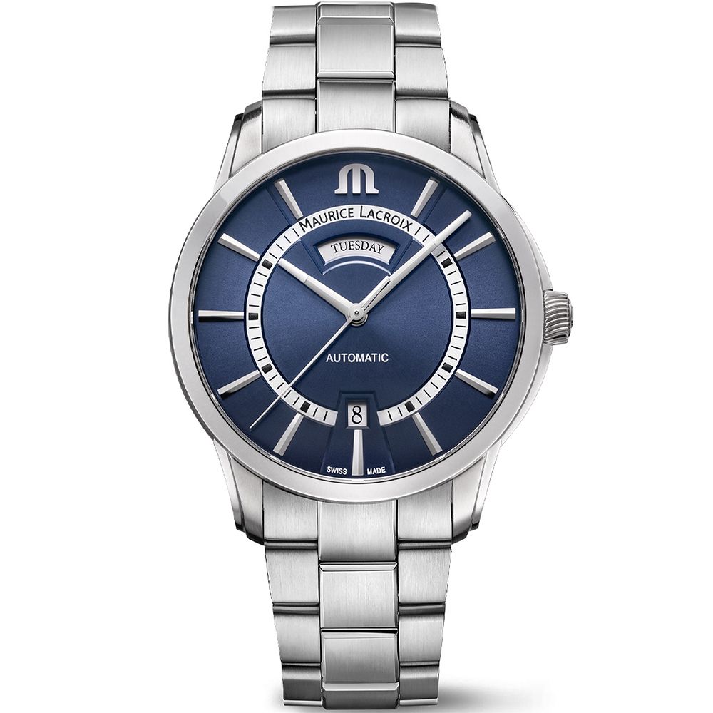 Maurice Lacroix 艾美錶 Pontos Day Date 星期日期機械錶-41mm (PT6358-SS002-431-1)